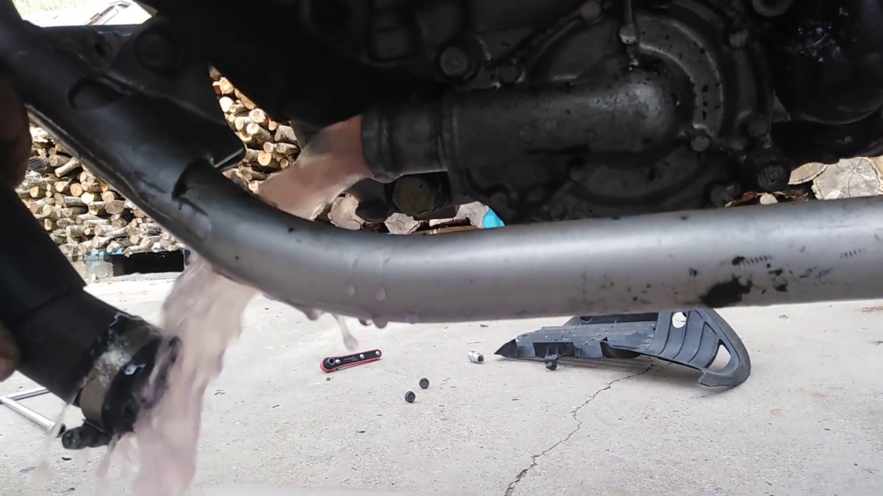 Changing coolant on honda transalp 400 or 600.