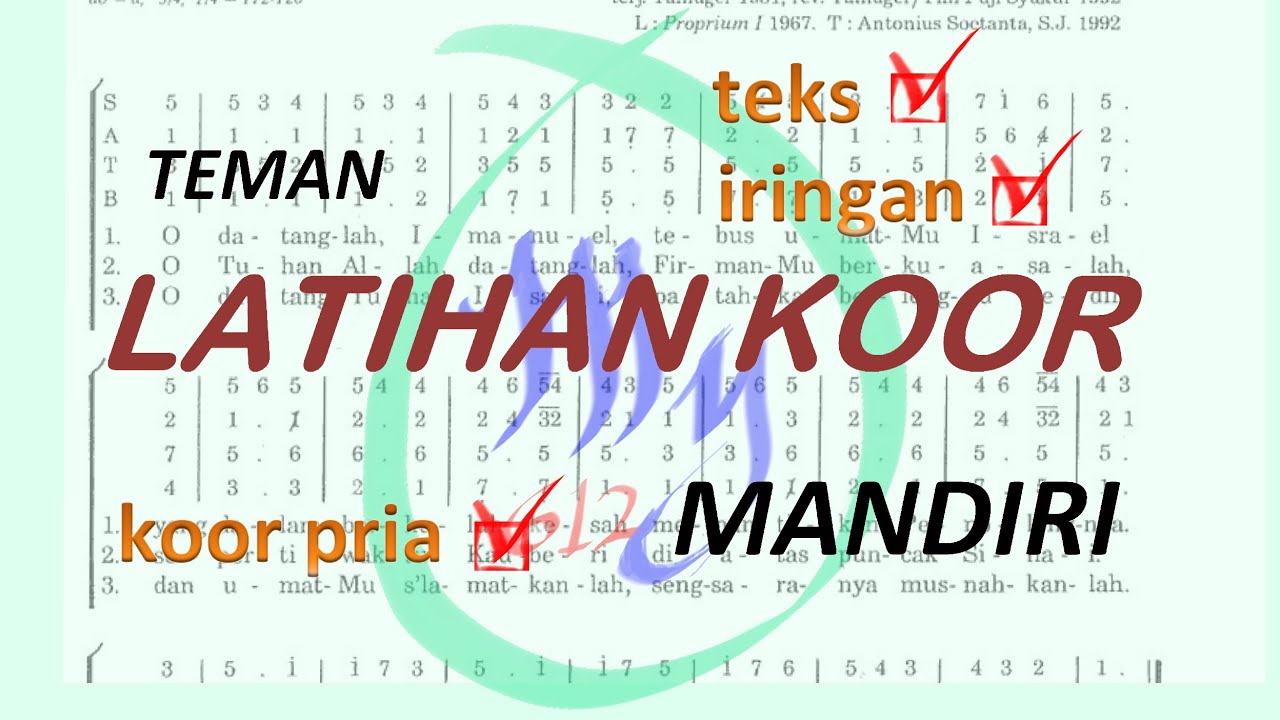 PS 320 AWALILAH KURBANMU (sebagai teman latihan koor)