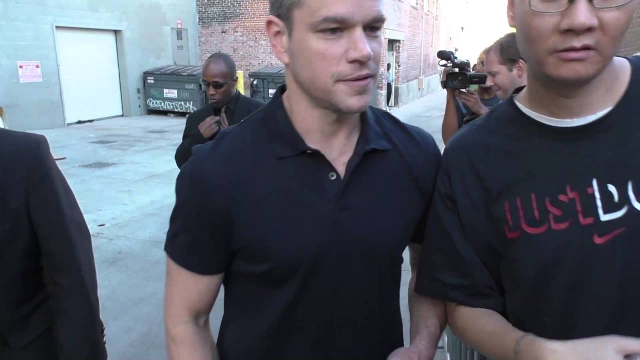 Matt Damon outside Jimmy Kimmel Live in Hollywood