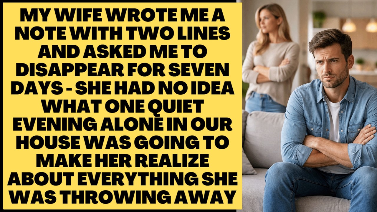My Wife Tested Life Without Me For 7 Days - She Wasn't Ready For What She Found