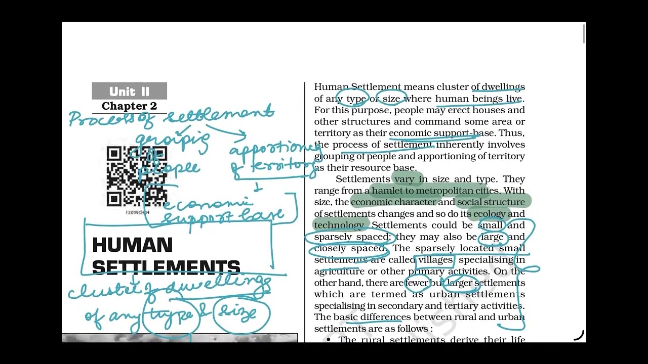 RURAL SETTLEMENTS | Class 12 Geography | CBSE 