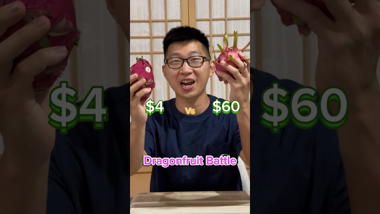 Red Dragonfruit vs White Dragonfruit #dragonfruit #tastetest #fyp #viral #shorts