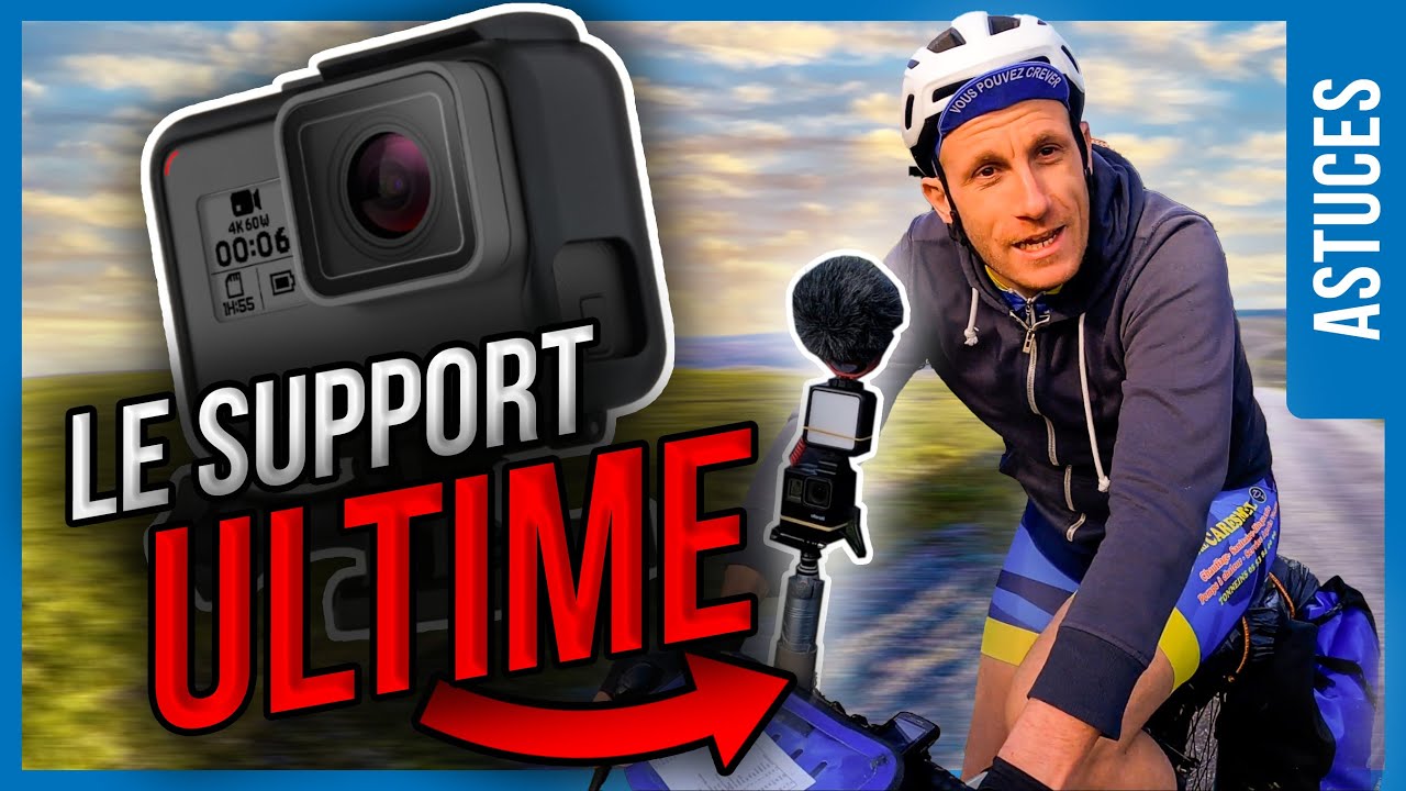 SUPPORT GOPRO pour VELO DE VOYAGE 🚴‍♂️🎥 à faire soi-même