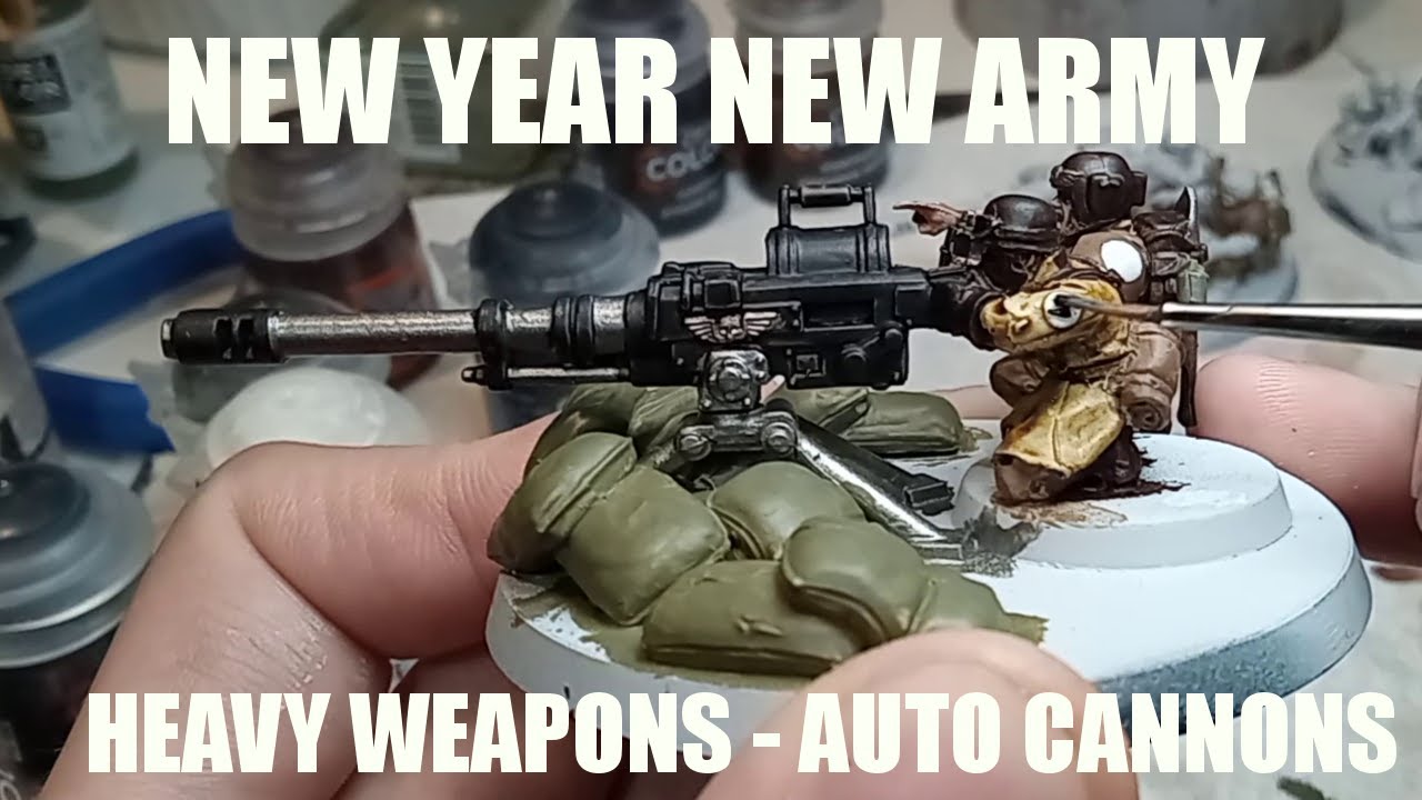Astra Militarum Heavy Weapons - Painting Autocannons