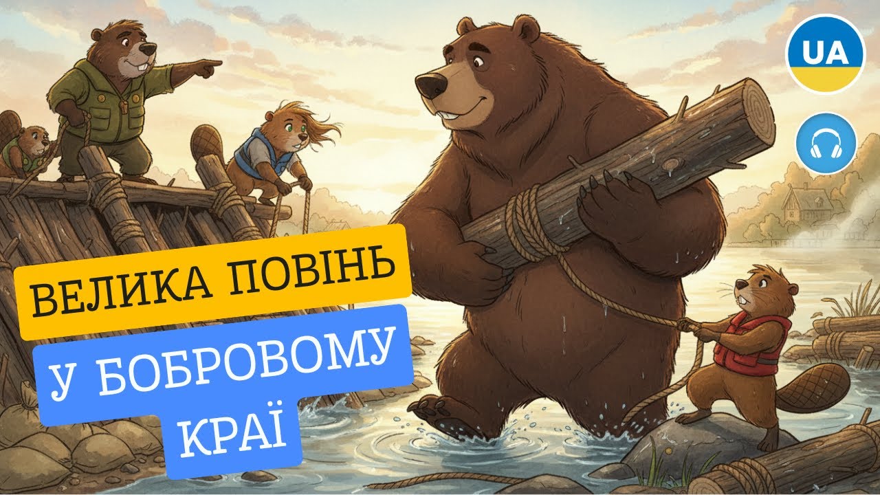 Велика повінь у Бобровому краї | Історія про милосердя, спокуту і другий шанс | Аудіоісторія укр