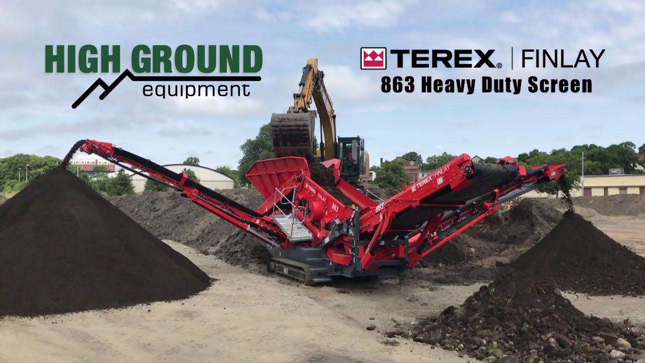 Terex Finlay 863 Heavy Duty Screen - Screening Topsoil