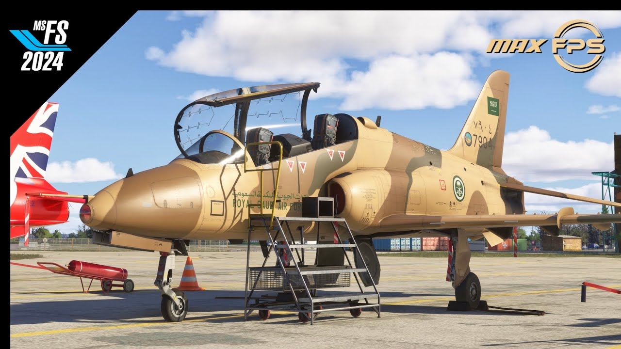 MSFS2024 | Royal Saudi Hawk T1 | RAF Scampton to Cardiff Airport | FSRealistic | Max Settings