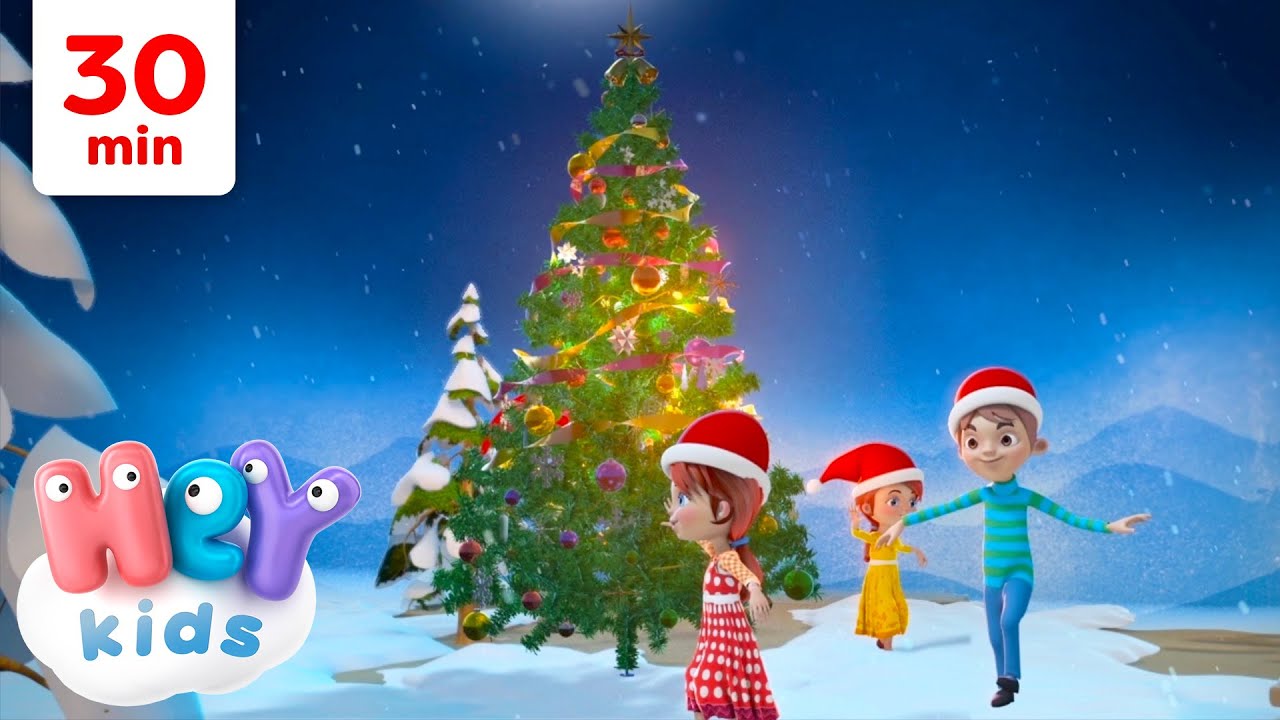 Mon beau sapin 🎄🎅 | Chansons sur le Sapin de No&euml;l pour Enfants | HeyKids en Fran&ccedil;ais