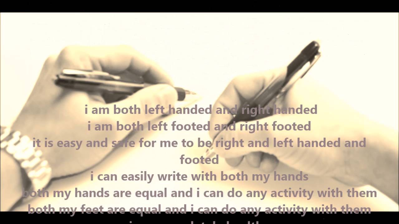 Ambidexterity subliminal