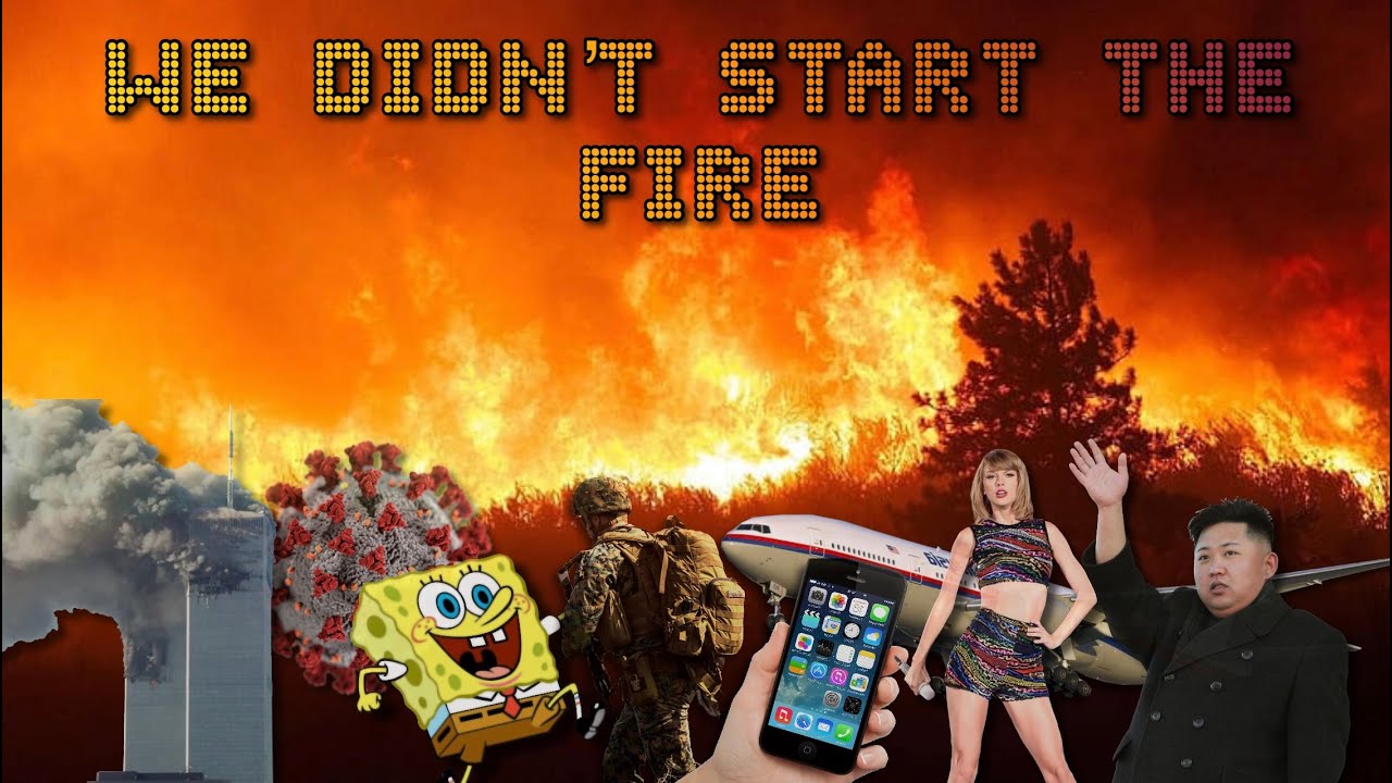 We Didn't Start The Fire - Fall Out Boy [with corresponding footage]