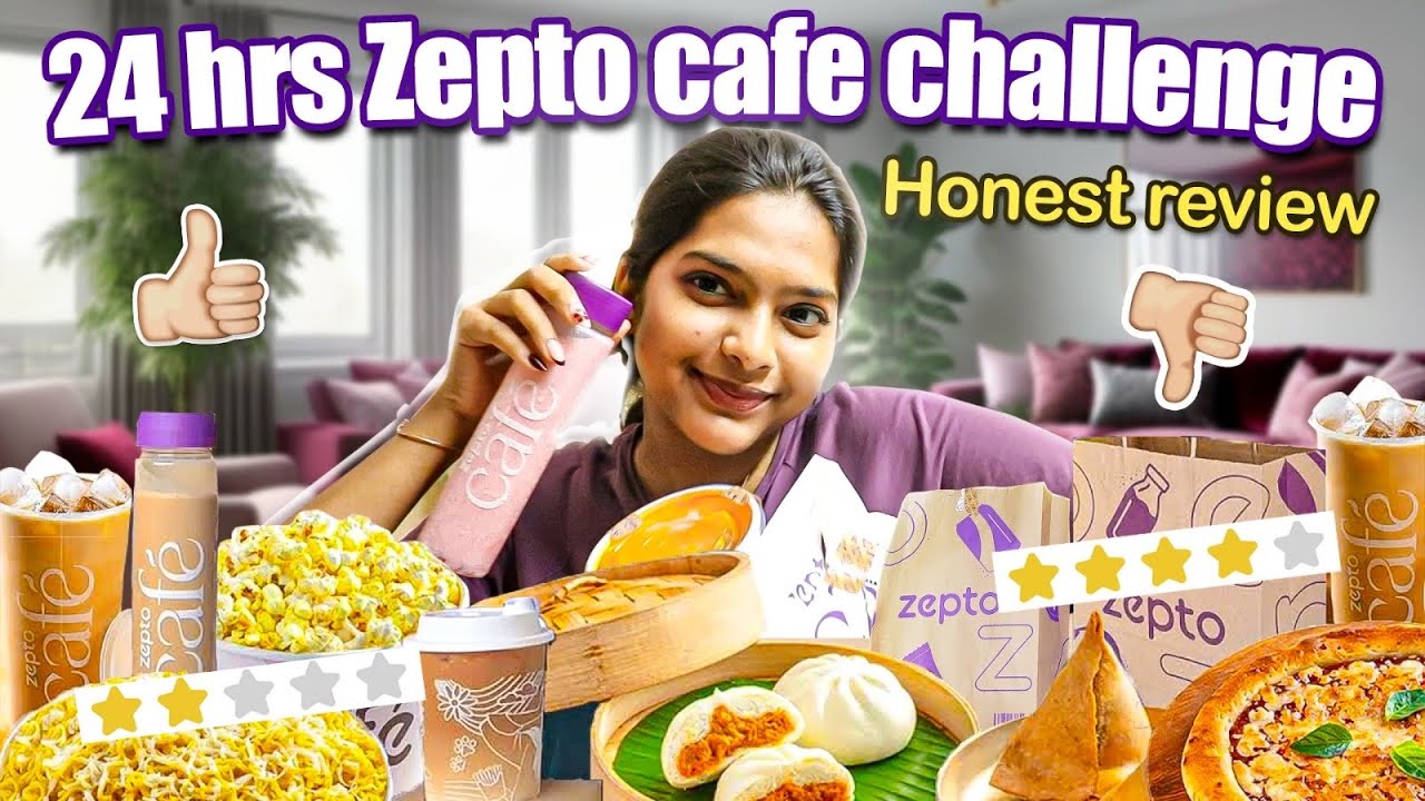 Круглосуточный челлендж «Только еда из ZEPTO CAFE» ✨😱 || Честный отзыв 🫣|| #снежныйголик #челленд...