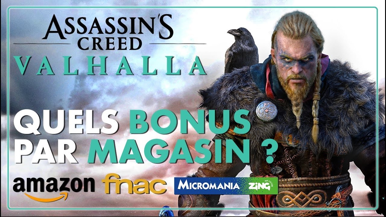 ASSASSIN'S CREED VALHALLA : Quel magasin offre les MEILLEURS BONUS de pr&eacute;commande ?