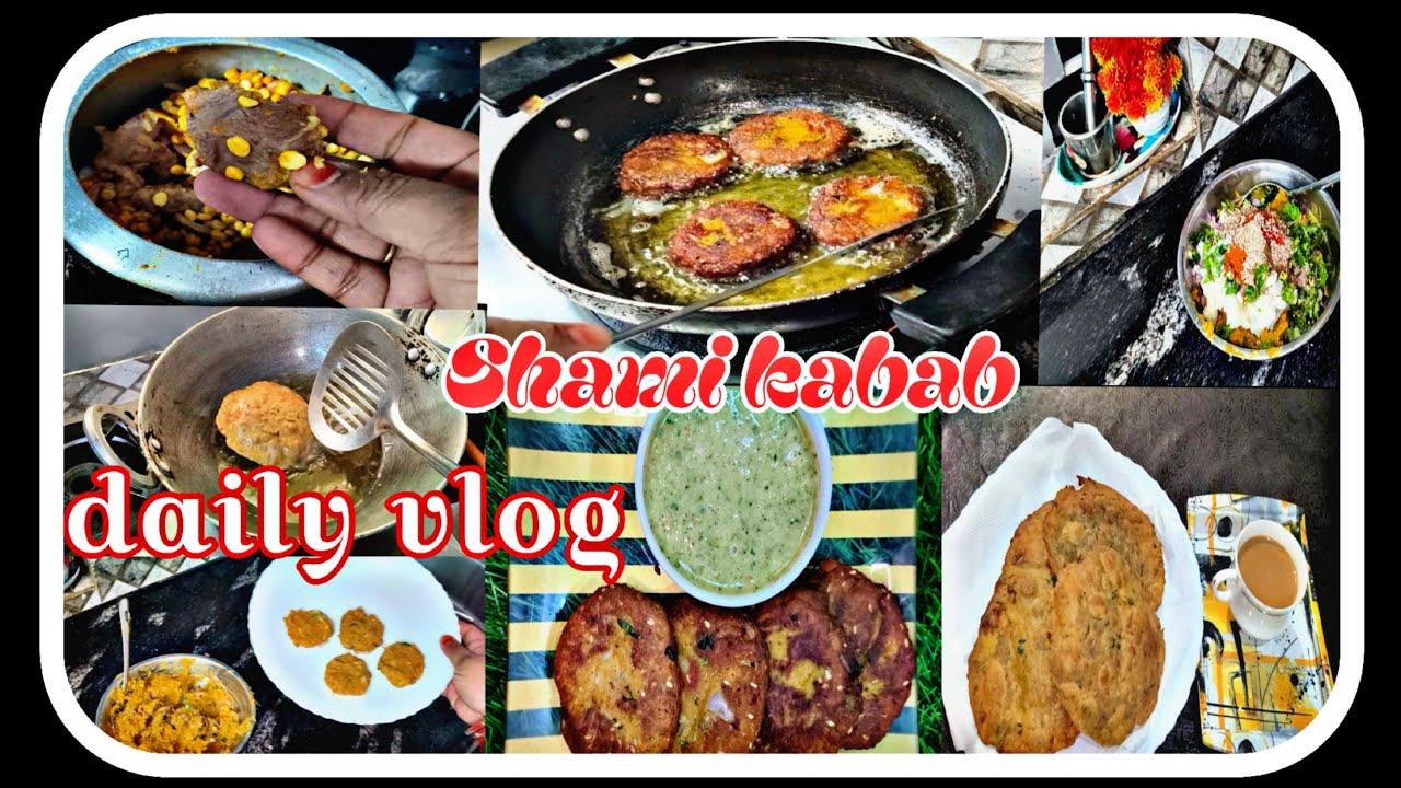 🥰आज दिन भर का काम सुबह से शाम तक का//daily routine Shami kabab recipe#naushiyalifestyle #viral video