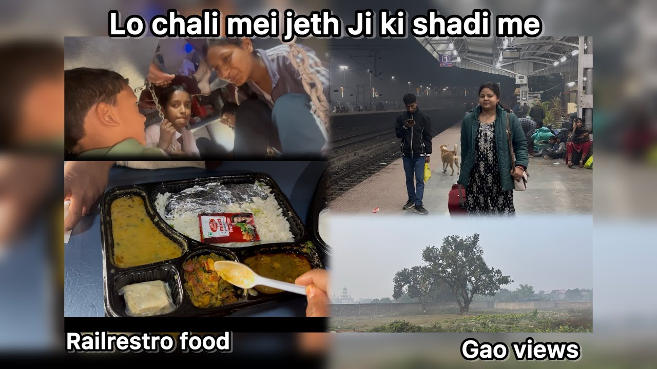 RailRestro,Train Food Delivery at Next Station, lo chali mei Bihar apne jeth ki shadi me #railrestro