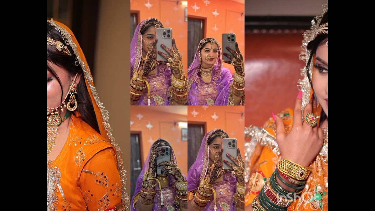 Latest Rajputi bridal poshak collection Rajasthan wedding poshak#rajasthaniposak#weddingdress#viral 