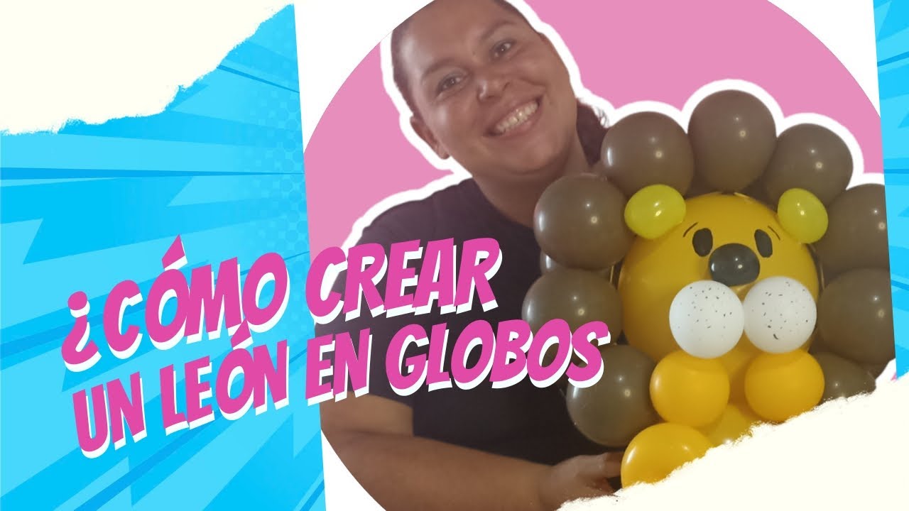 Cómo hacer un león en globos facil y rápido