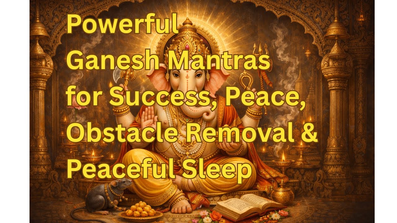 श्री गणेश मंत्र | Remove Obstacles, Bring Peace, Remove Stress, Calm Mind and Sleep Peacefully