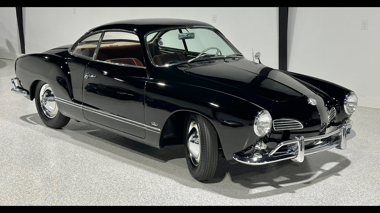 1960 Karmann Ghia Coupe Black/Brick Numbers Matching