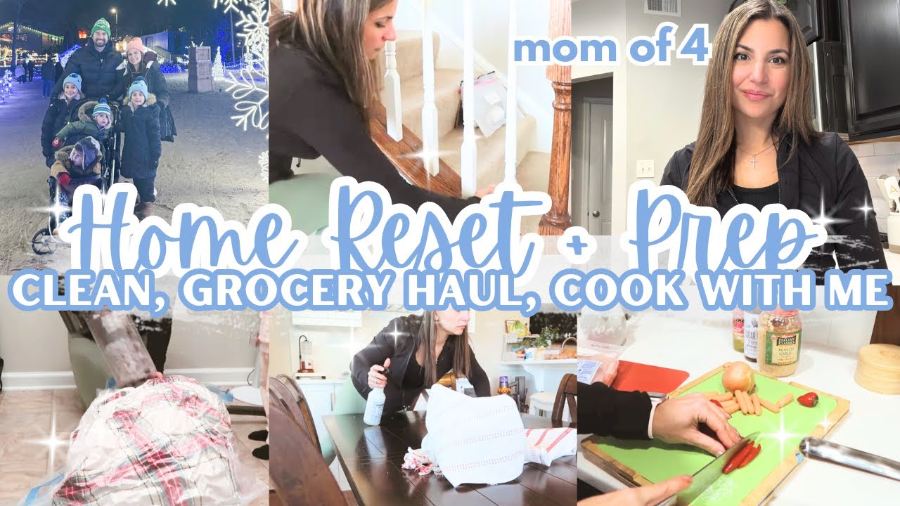 2026 CLEAN WITH ME | MOM OF 4 GET IT ALL DONE | GROCERY HAUL