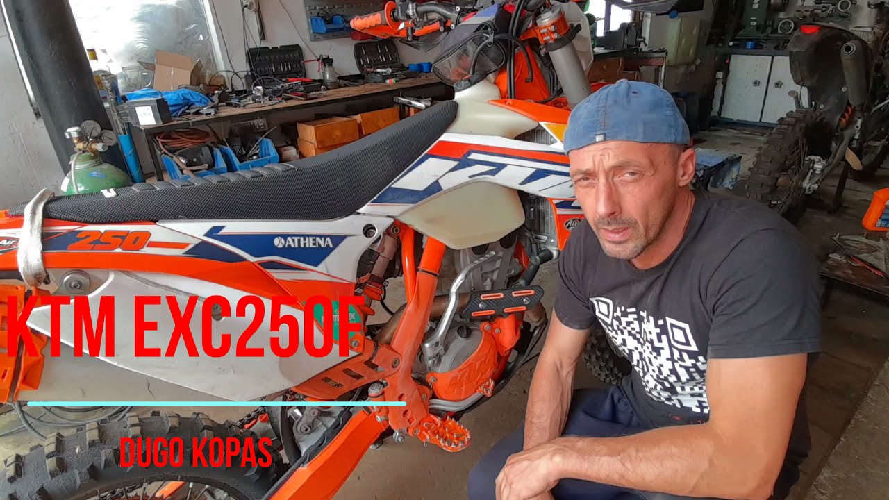 KTM EXC 250 F dugo kopas.