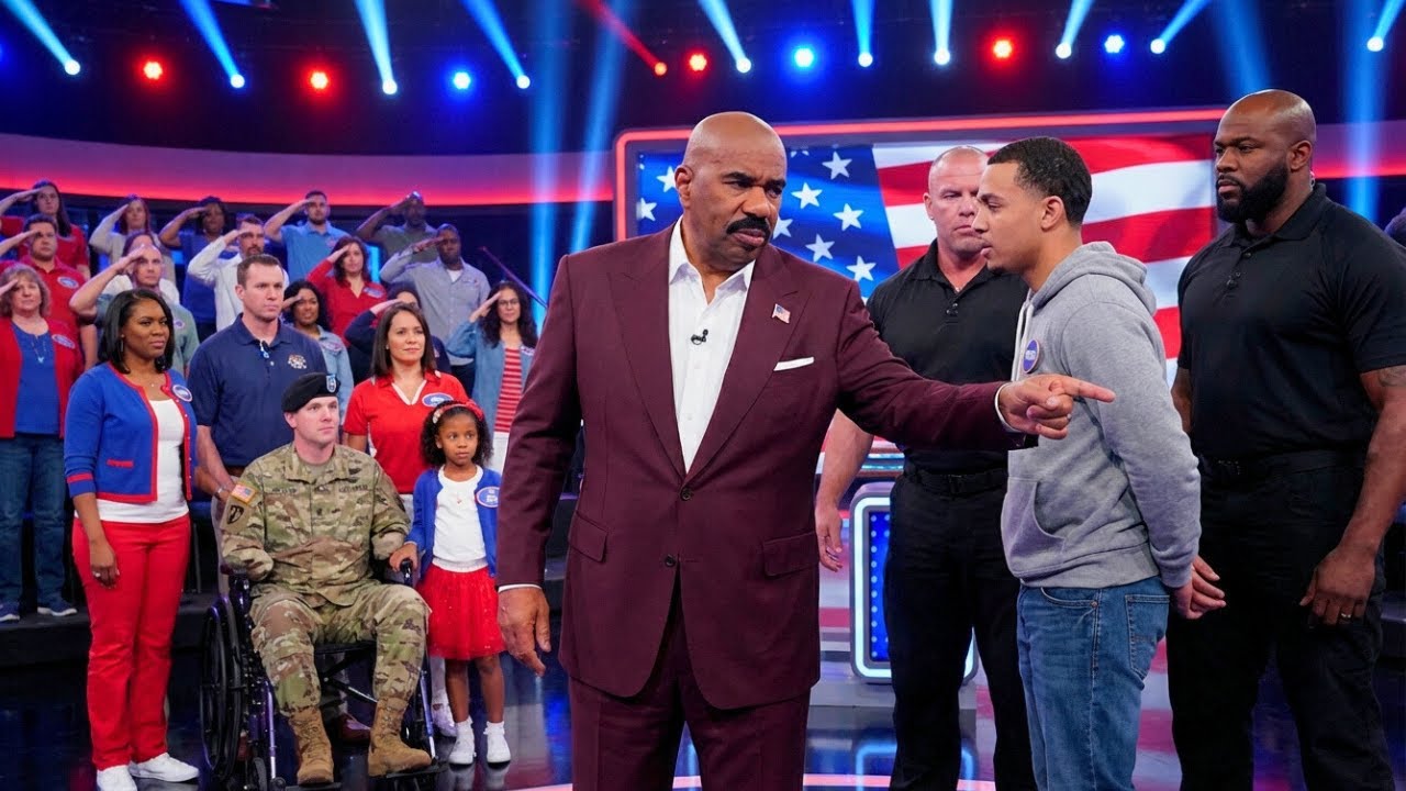 Steve Harvey KICKED OUT Contestant After He Refused to Stand Next to Disabled Veteran's Family