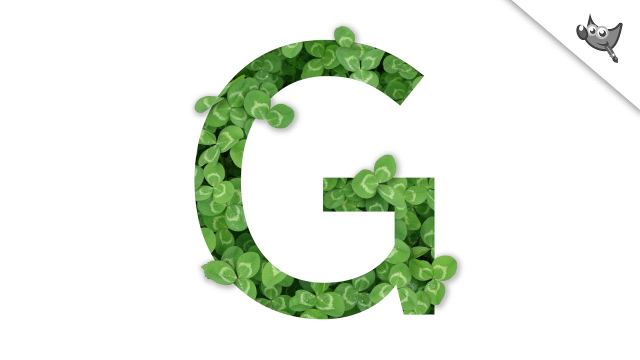 How to Create a Leaf Cutout Text Effect in GIMP