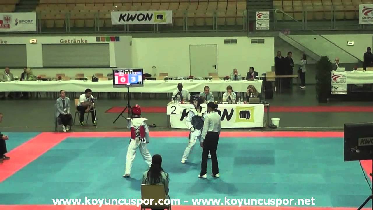 49kg Craen (BEL) vs (IRL) Nolan (2014 European TKD Championships Under-21)