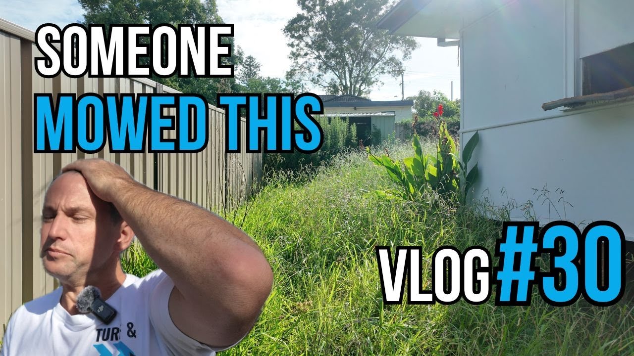 VLOG #30 I was half way through mowing and a MYSTERY person finished the job.