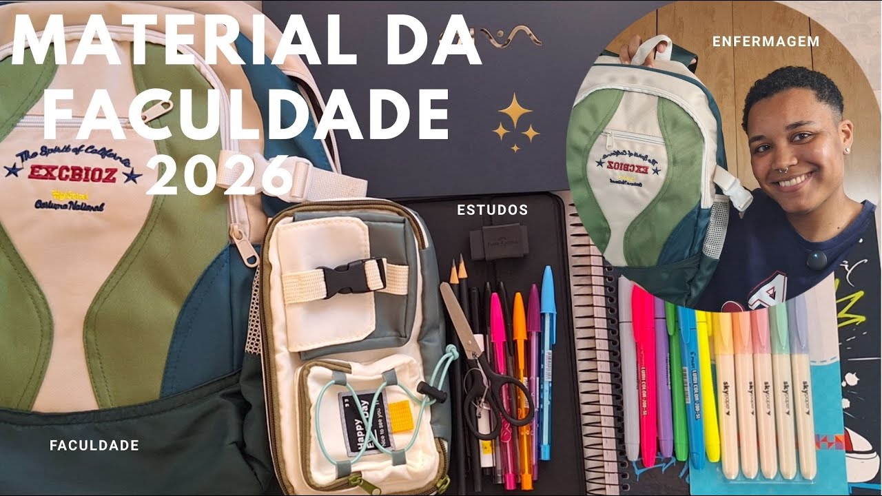 MEU MATERIAL UNIVERSIT&Aacute;RIO 2026 - faculdade de enfermagem 📚🥼✨️