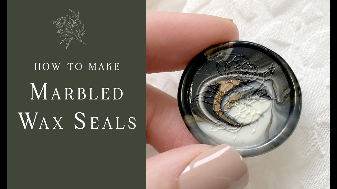 How to Make Unique Marbled Wax Seals - Wax Seal Tutorial and Tips