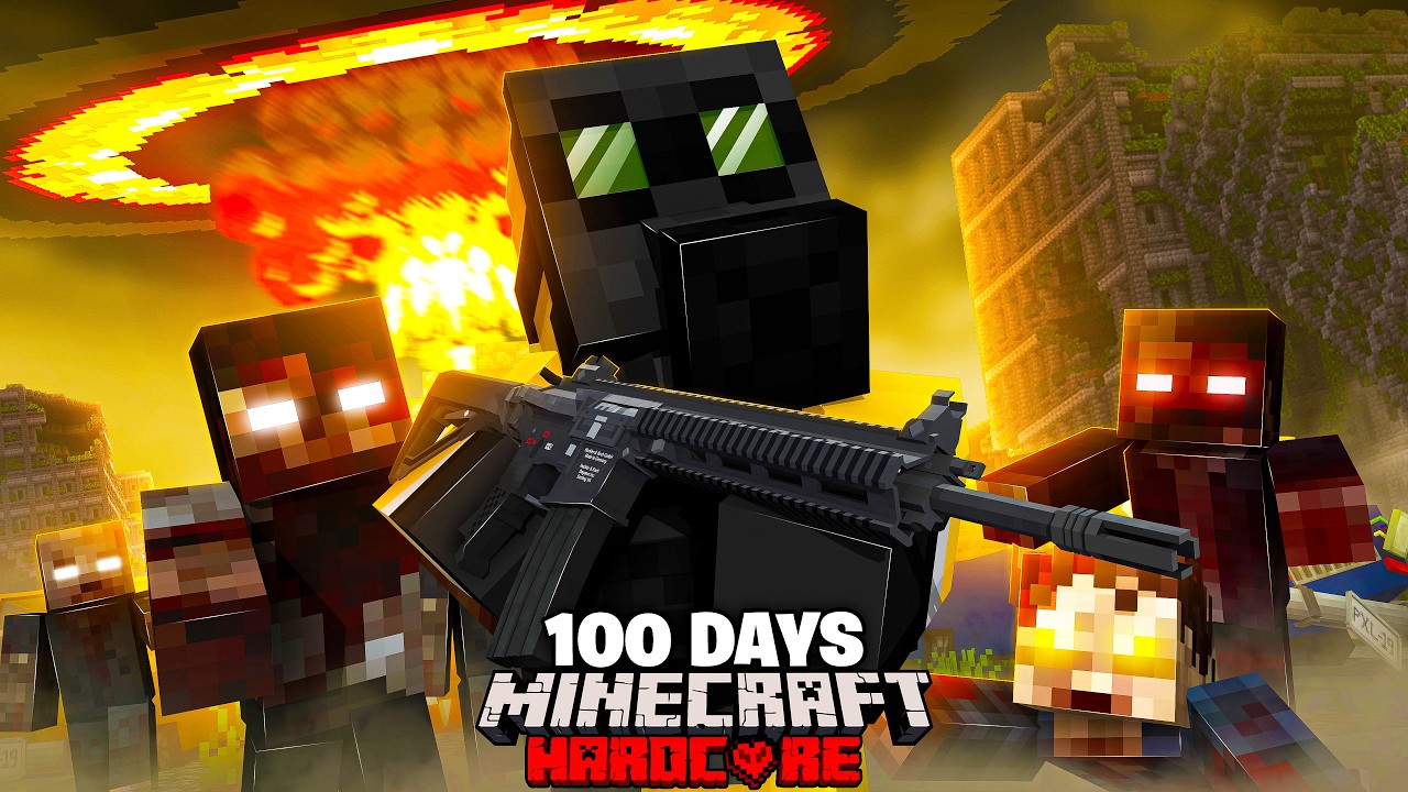 I Survived 100 Days in a ZOMBIE OUTBREAK in Minecraft Hardcore!