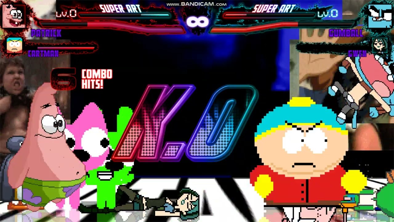 MUGEN: Team Patrick vs Team Gumball