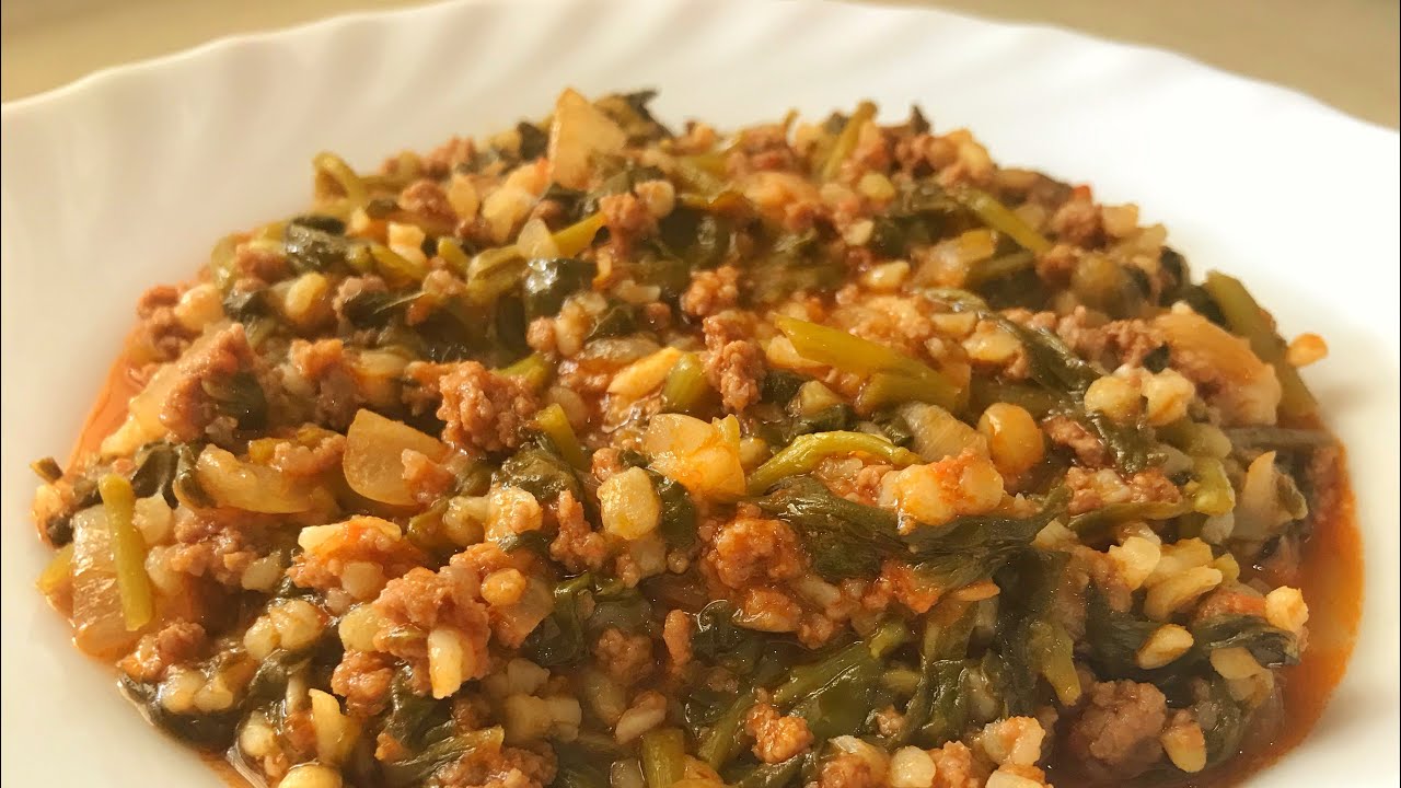 Kıymalı Semizotu Yemeği |En Kolay Semizotu Yemeği |Kıymalı Yemekler |Purslane Stew with Minced Meat