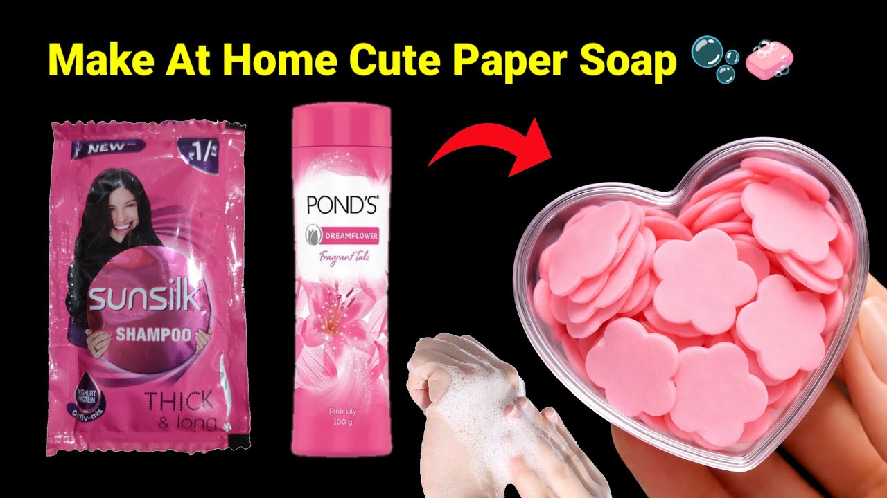 Homemade Paper Soap Making Kit 🧼/homemade paper soap/how to make paper soap/easy homemade paper soap