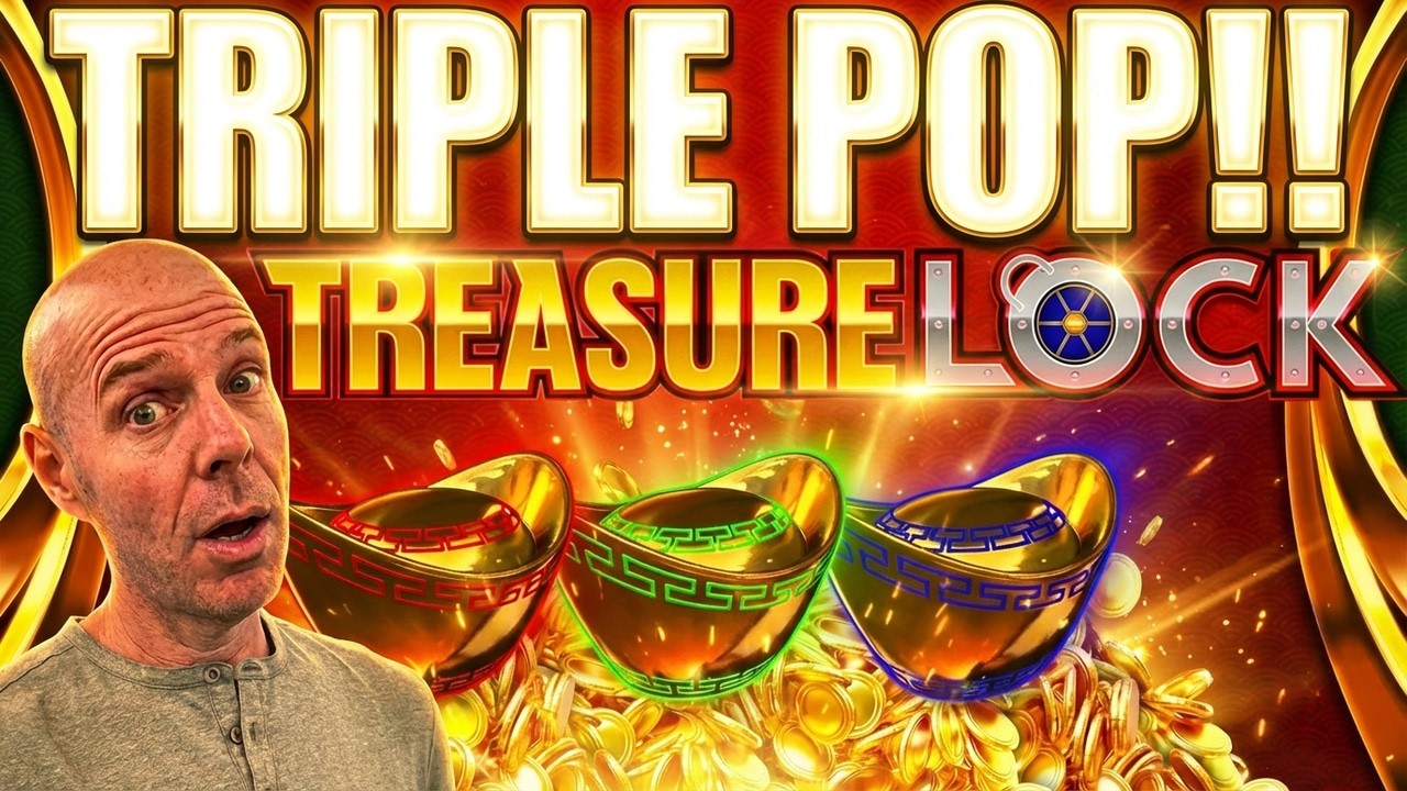 Treasure Lock Slot Lands TRIPLE POP BONUS!!