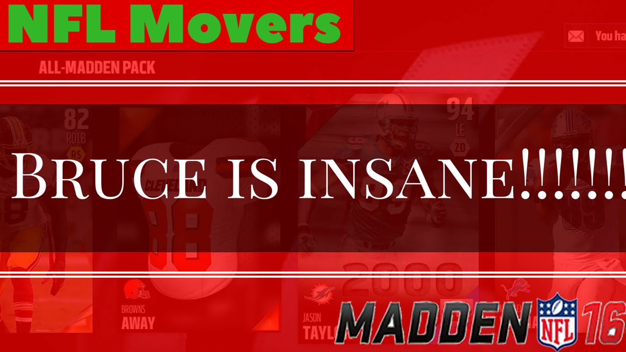 NEW 99 Speed Bruce Irvin NFL Movers!!!!!!!! ( MUT 16 NFL Movers)