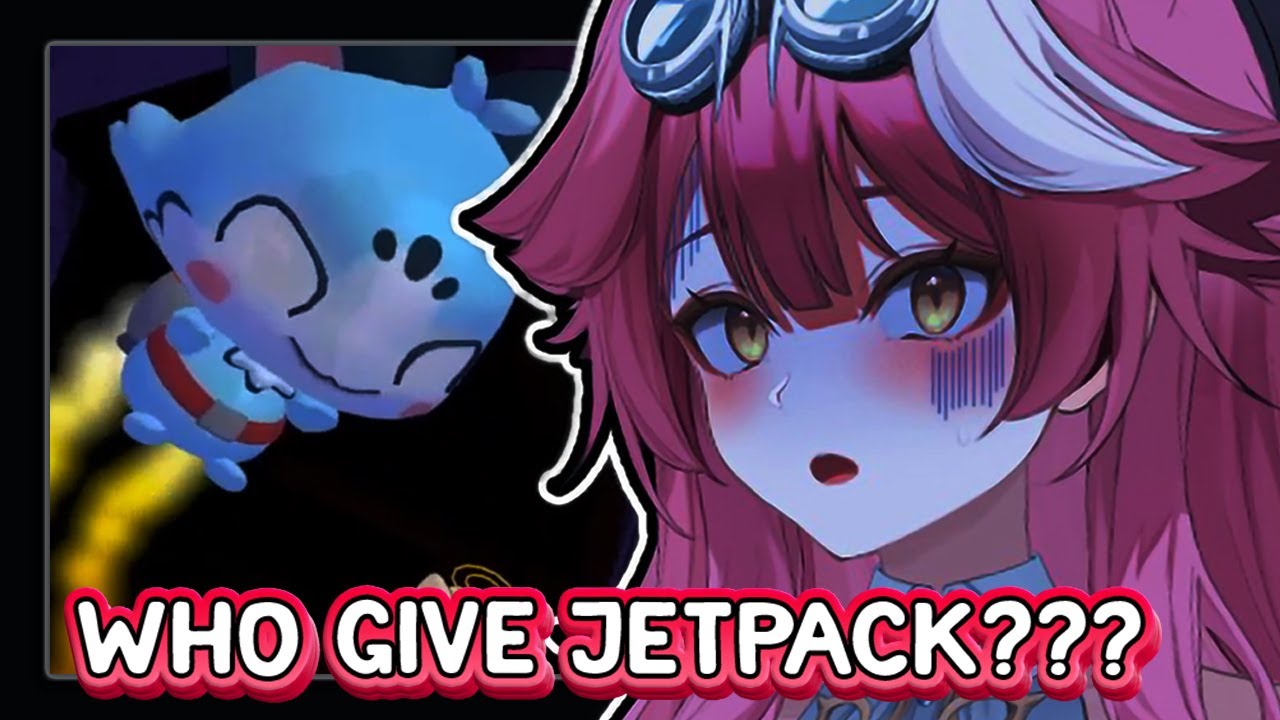 Chattini going crazy when finally got jetpack at Raora halloween stream