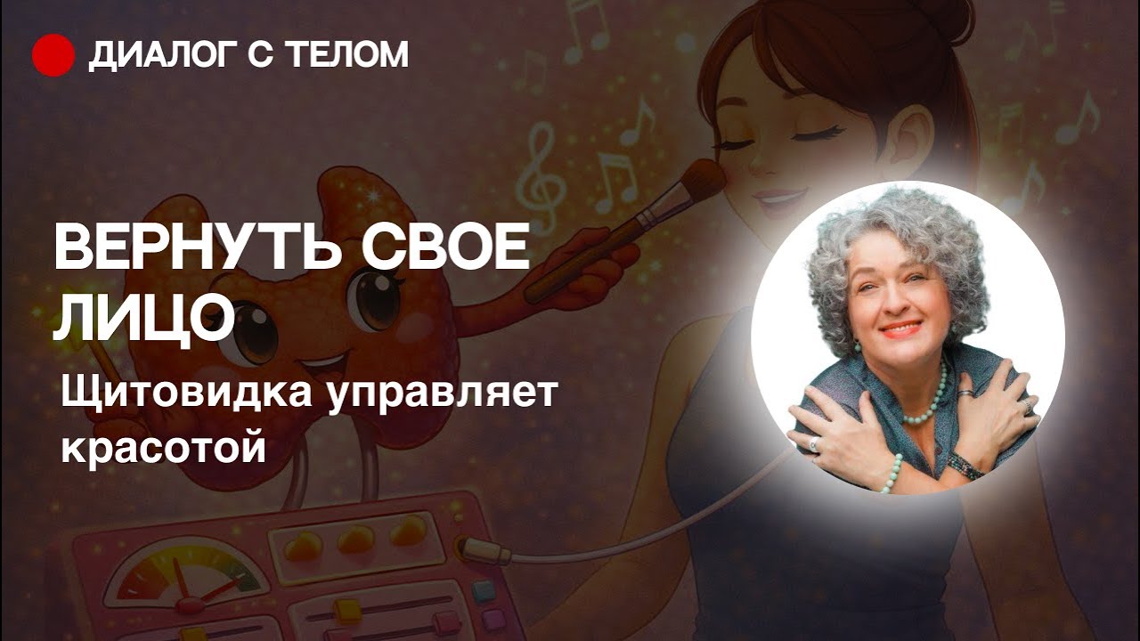 Вернуть своё лицо: щитовидная железа и красота | Упражнения 3dface (эфир)