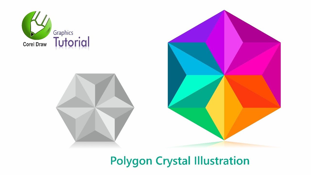 Polygon Crystal Illustration