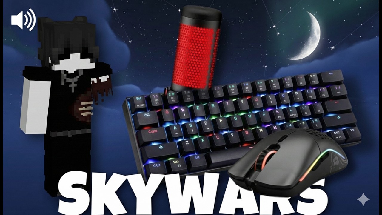 Minecraft ASMR – Skywars on The Hive (Mouse & Keyboard Sounds)