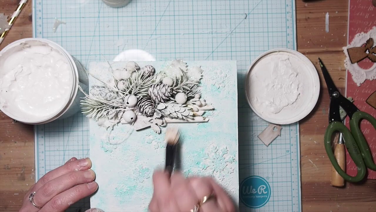 Christmas box - mixed media project by Kasia Bogatko