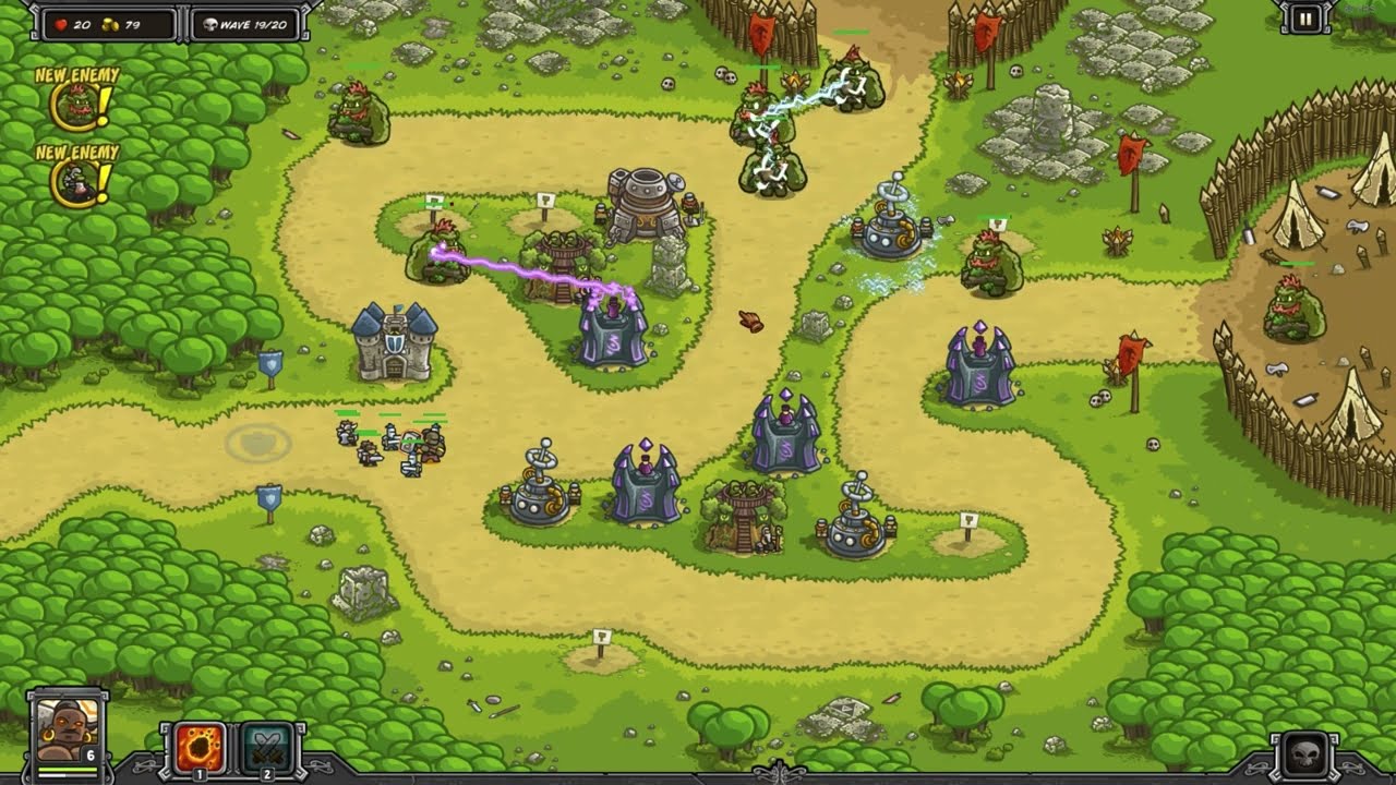 Kingdom Rush - Ruins of Acaroth - Veteran - 3 Stars