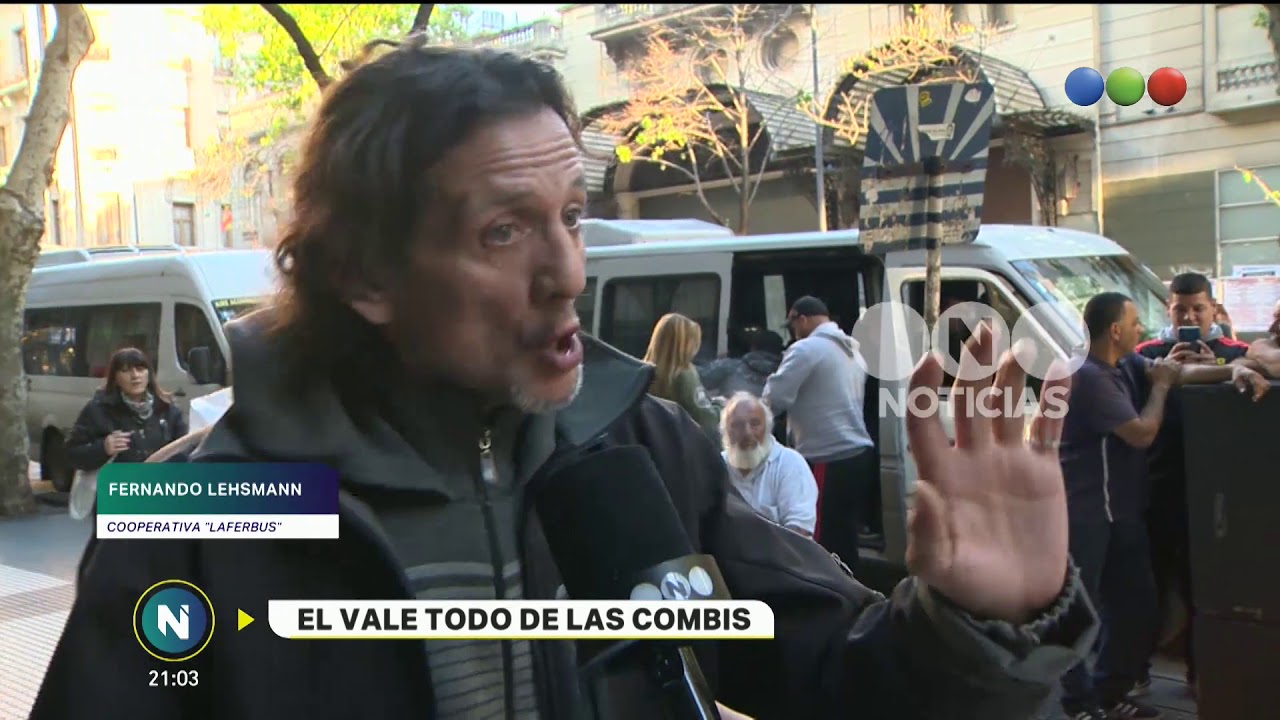 El vale todo de las combis - Telefe Noticias