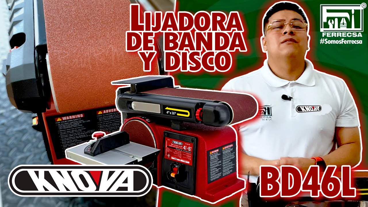 IMPRESIONANTE Lijadora de Banda/Disco BD46L KNOVA