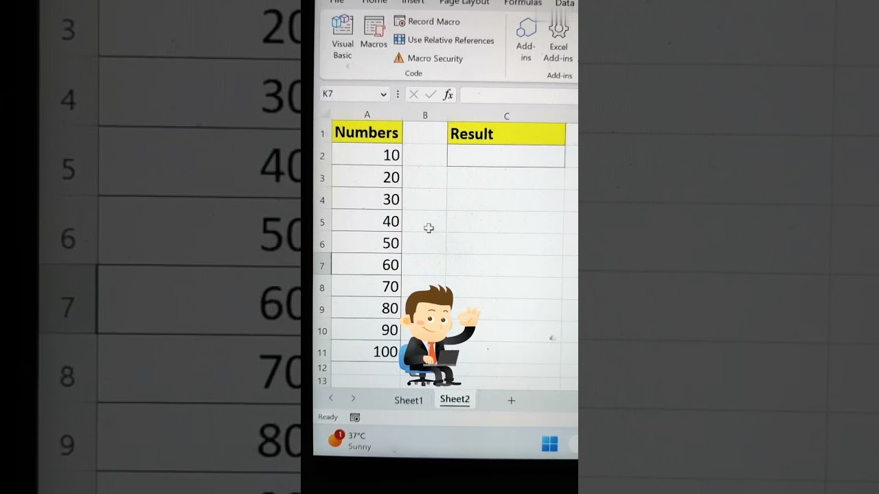 SUMSQ Function In Excel ✌️ | MS Excel Formula Tab In Hindi 🔥 #shorts #exceltricks #msexcel #bytetech