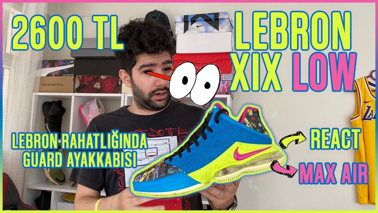 LEBRON 19 LOW İNCELEME VİDEOSU I ASİMETRİK ZOOM I DÜZ TABANLARA UYGUN