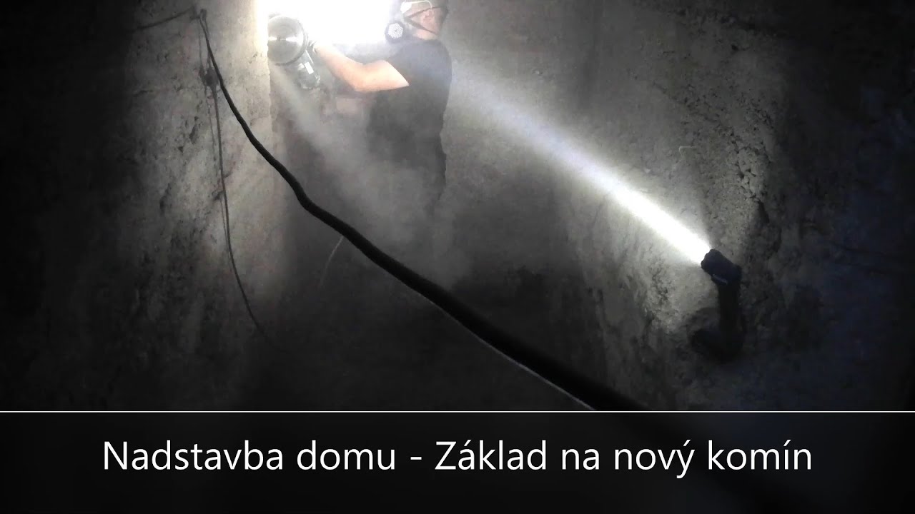 Nadstavba domu   Základ na nový komín