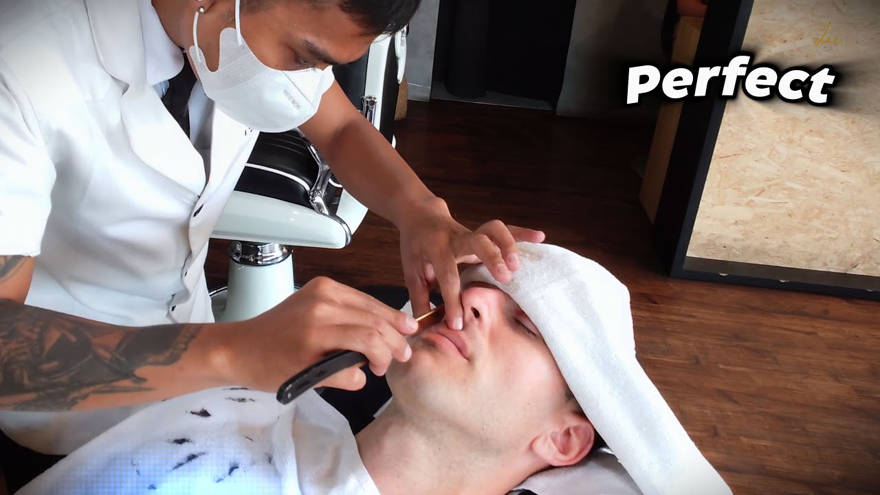 💈🇮🇩 Indonesian Hot Towel Shave Like No Other | Experience at Marco's