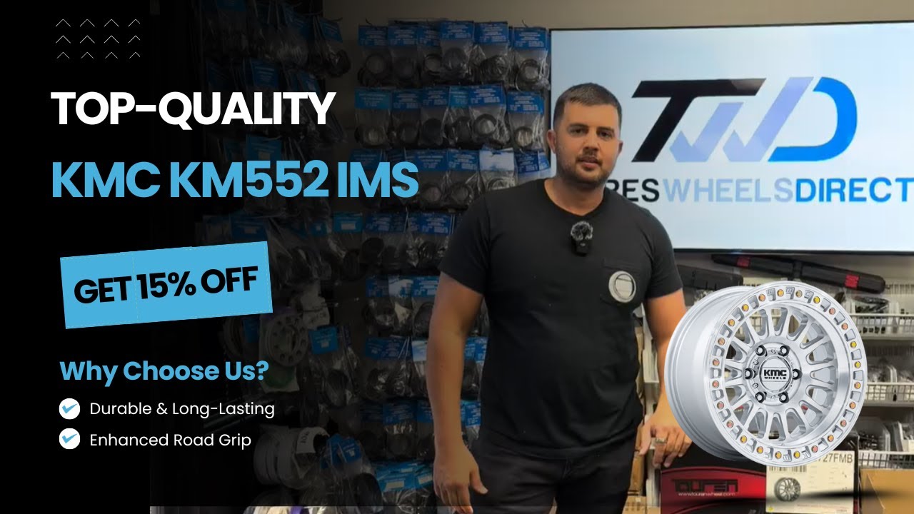 Диски KMC KM552 IMS 17x8,5 | Глянцевое серебро с обработанной поверхностью | Вылет -10 | 6x139,7