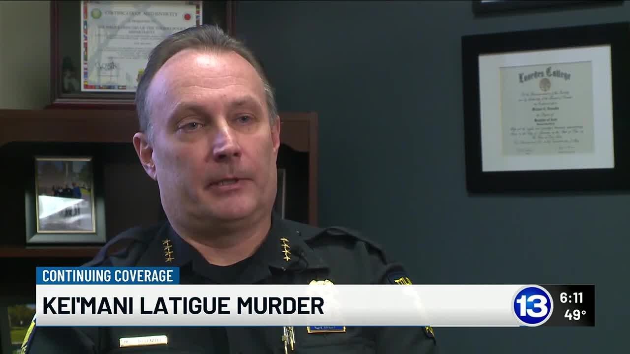 Toledo Police chief talks about murder of Kei’Mani Latigue
